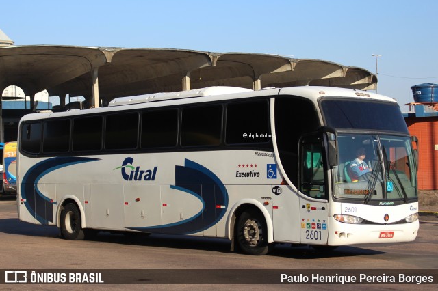 Citral Transporte e Turismo 2601 na cidade de Porto Alegre, Rio Grande do Sul, Brasil, por Paulo Henrique Pereira Borges. Número da foto: #12383355.