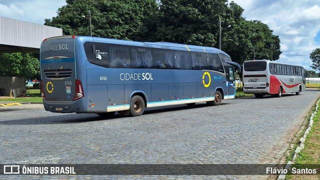 Viação Cidade Sol 8740 na cidade de Cruz das Almas, Bahia, Brasil, por Flávio  Santos. Número da foto: #12381855.