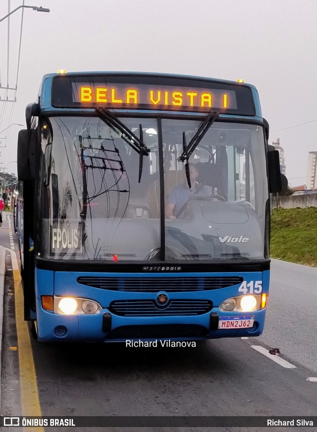 Biguaçu Transportes Coletivos Administração e Participação 415 na cidade de São José, Santa Catarina, Brasil, por Richard Silva. Número da foto: #12383644.
