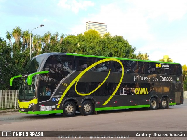 Expresso Princesa dos Campos 7268 na cidade de Curitiba, Paraná, Brasil, por Andrey  Soares Vassão. Número da foto: #12382647.