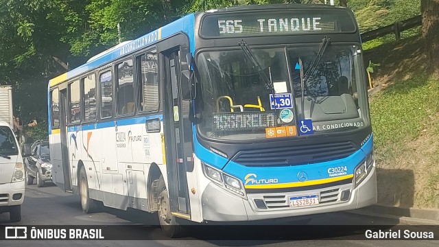 Transportes Futuro C30224 na cidade de Rio de Janeiro, Rio de Janeiro, Brasil, por Gabriel Sousa. Número da foto: #12383233.
