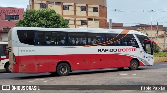 Rápido D´Oeste 13990 na cidade de Ribeirão Preto, São Paulo, Brasil, por Fábio Paixão. Número da foto: #12382777.