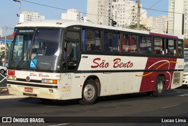 Viação São Bento Ribeirão Preto 1270 na cidade de Ribeirão Preto, São Paulo, Brasil, por Lucas Lima. Número da foto: #12383733.