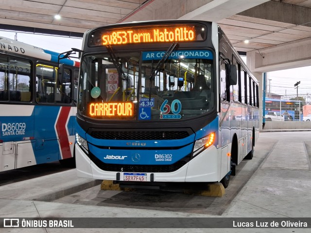 Auto Viação Jabour D86302 na cidade de Rio de Janeiro, Rio de Janeiro, Brasil, por Lucas Luz de Oliveira. Número da foto: #12382480.