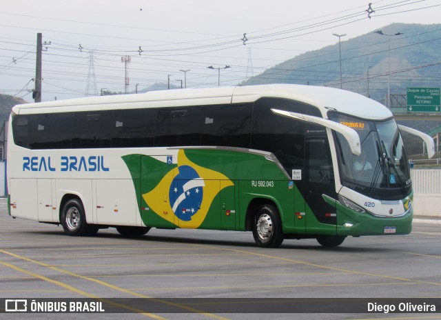 Real Brasil Turismo 420 na cidade de Duque de Caxias, Rio de Janeiro, Brasil, por Diego Oliveira. Número da foto: #12383945.