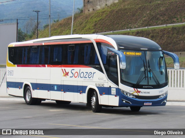 Solazer Transportes e Turismo RJ 543.042 na cidade de Duque de Caxias, Rio de Janeiro, Brasil, por Diego Oliveira. Número da foto: #12383973.