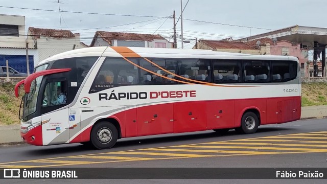 Rápido D´Oeste 14040 na cidade de Ribeirão Preto, São Paulo, Brasil, por Fábio Paixão. Número da foto: #12382944.