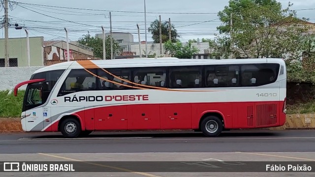 Rápido D´Oeste 14010 na cidade de Ribeirão Preto, São Paulo, Brasil, por Fábio Paixão. Número da foto: #12382923.