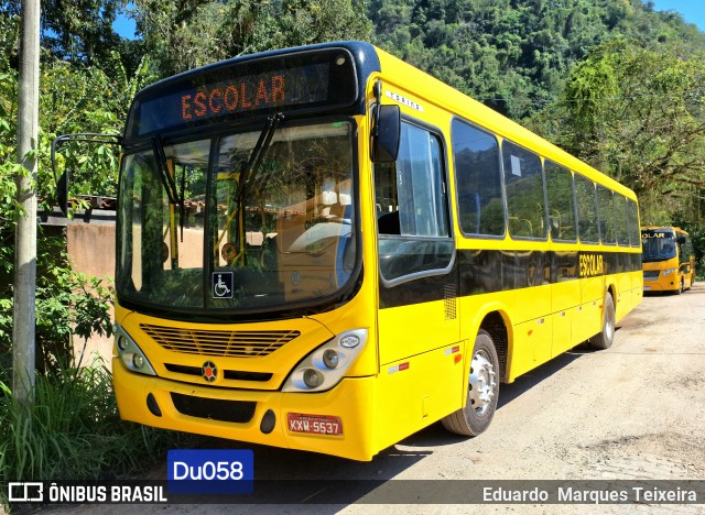 Viação Paraíso Verde 5537 na cidade de Guapimirim, Rio de Janeiro, Brasil, por Eduardo  Marques Teixeira. Número da foto: #12383965.
