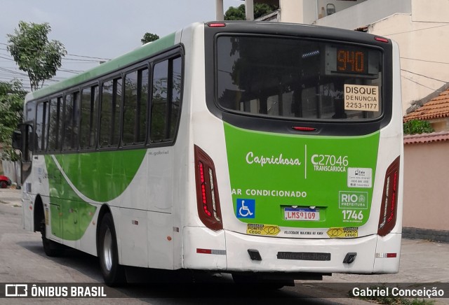 Caprichosa Auto Ônibus C27046 na cidade de Rio de Janeiro, Rio de Janeiro, Brasil, por Gabriel Conceição. Número da foto: #12382359.