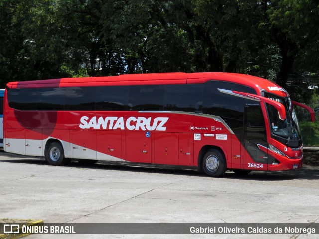 Viação Santa Cruz 36524 na cidade de São Paulo, São Paulo, Brasil, por Gabriel Oliveira Caldas da Nobrega. Número da foto: #12385985.