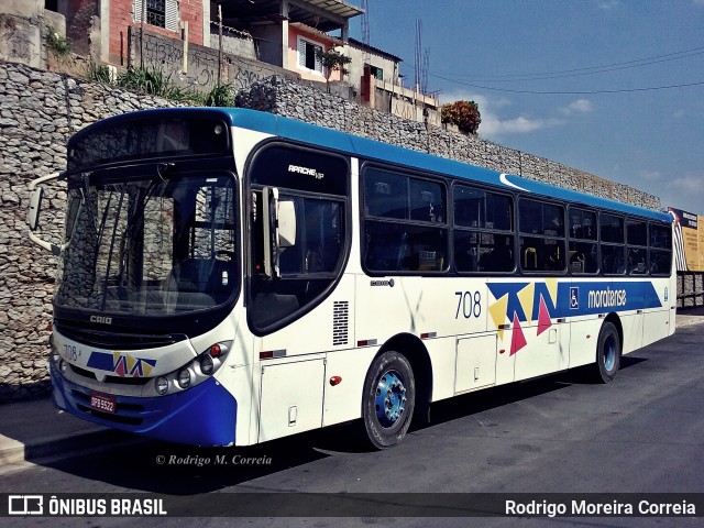 Auto Ônibus Moratense 708 na cidade de Francisco Morato, São Paulo, Brasil, por Rodrigo Moreira Correia. Número da foto: #12386155.