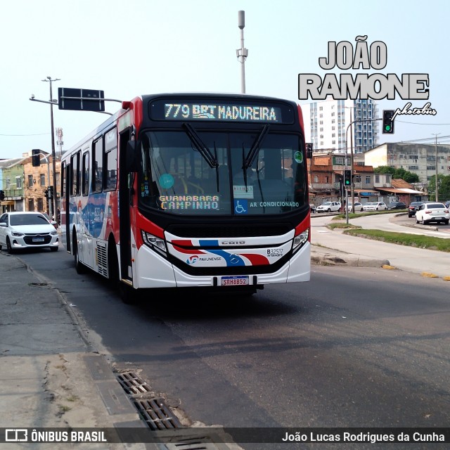 Viação Pavunense B32517 na cidade de Rio de Janeiro, Rio de Janeiro, Brasil, por João Lucas Rodrigues da Cunha. Número da foto: #12384670.