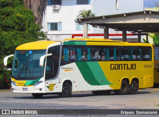 Empresa Gontijo de Transportes 15005 na cidade de Eunápolis, Bahia, Brasil, por Eriques  Damasceno. Número da foto: #12386498.
