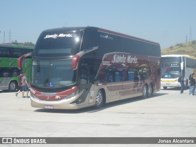 Santa Maria Fretamento e Turismo > Transportes Santa Maria(SP) 2200 na cidade de Duque de Caxias, Rio de Janeiro, Brasil, por Jonas Alcantara. Número da foto: #12386854.