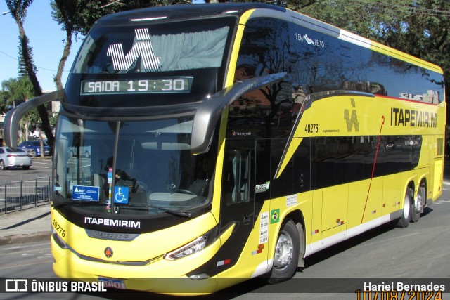 Viação Itapemirim 40276 na cidade de Curitiba, Paraná, Brasil, por Hariel Bernades. Número da foto: #12384890.