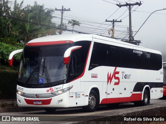WS Tour Transporte e Turismo 205 na cidade de Petrópolis, Rio de Janeiro, Brasil, por Rafael da Silva Xarão. Número da foto: #12385131.