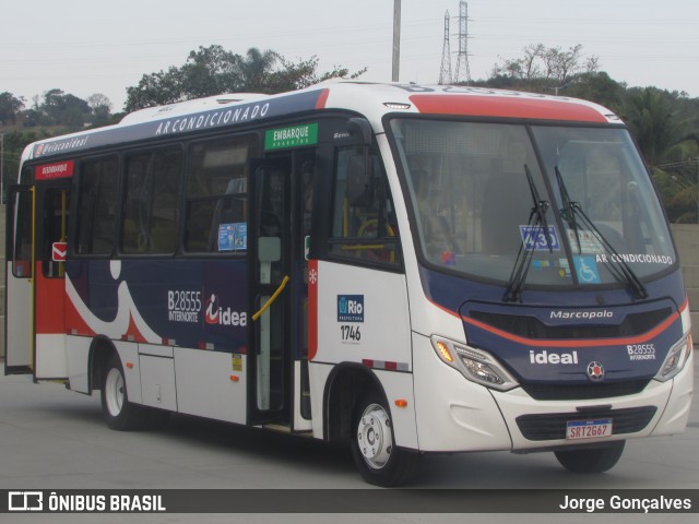 Viação Ideal B28555 na cidade de Duque de Caxias, Rio de Janeiro, Brasil, por Jorge Gonçalves. Número da foto: #12384910.