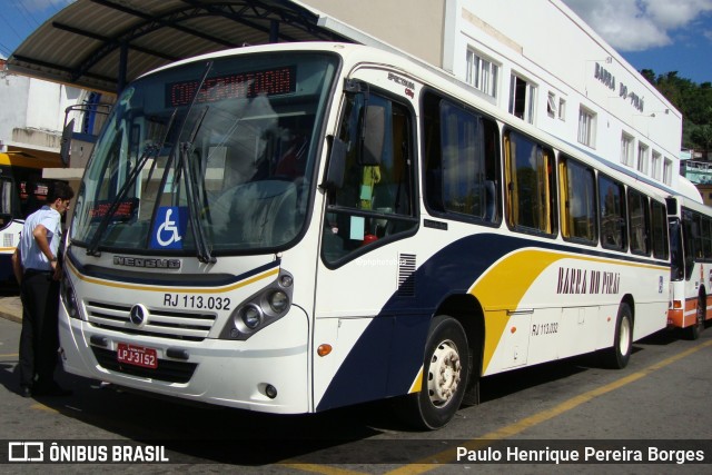 Viação Barra do Piraí Turismo RJ 113.032 na cidade de Barra do Piraí, Rio de Janeiro, Brasil, por Paulo Henrique Pereira Borges. Número da foto: #12385921.