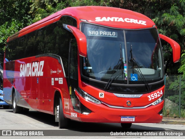 Viação Santa Cruz 35924 na cidade de São Paulo, São Paulo, Brasil, por Gabriel Oliveira Caldas da Nobrega. Número da foto: #12385974.