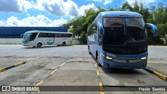 Viação Águia Branca 32890 na cidade de Cruz das Almas, Bahia, Brasil, por Flávio  Santos. Número da foto: #12386457.