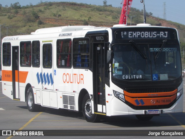Colitur Transportes Rodoviários RJ 116.009 na cidade de Duque de Caxias, Rio de Janeiro, Brasil, por Jorge Gonçalves. Número da foto: #12384803.