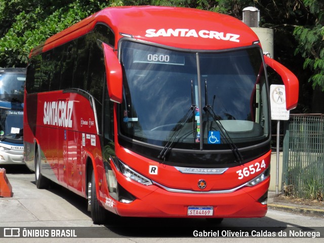Viação Santa Cruz 36524 na cidade de São Paulo, São Paulo, Brasil, por Gabriel Oliveira Caldas da Nobrega. Número da foto: #12385982.