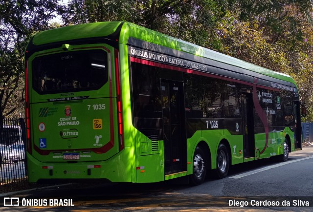 Viação Campo Belo 7 1035 na cidade de São Paulo, São Paulo, Brasil, por Diego Cardoso da Silva. Número da foto: #12387479.