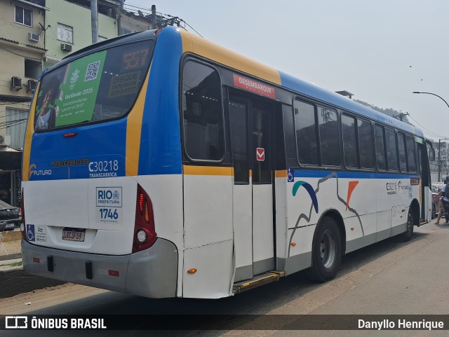 Transportes Futuro C30218 na cidade de Rio de Janeiro, Rio de Janeiro, Brasil, por Danyllo Henrique. Número da foto: #12388775.