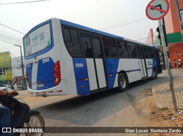Transvida Transporte Coletivo 2044 na cidade de Ji-Paraná, Rondônia, Brasil, por Gian Lucas  Santana Zardo. Número da foto: #12389226.