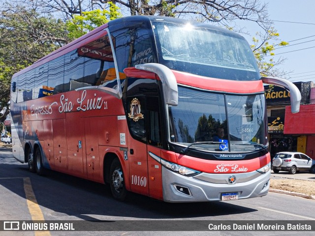 Expresso São Luiz 10160 na cidade de Goiânia, Goiás, Brasil, por Carlos Daniel Moreira Batista. Número da foto: #12387329.