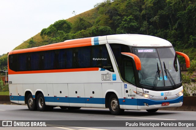 Expresso União 10266 na cidade de Piraí, Rio de Janeiro, Brasil, por Paulo Henrique Pereira Borges. Número da foto: #12388726.