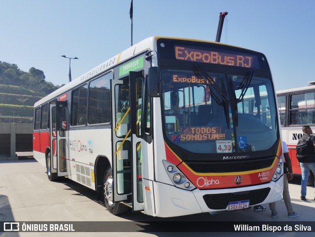 Auto Viação Alpha A48073 na cidade de Duque de Caxias, Rio de Janeiro, Brasil, por William Bispo da Silva. Número da foto: #12387636.
