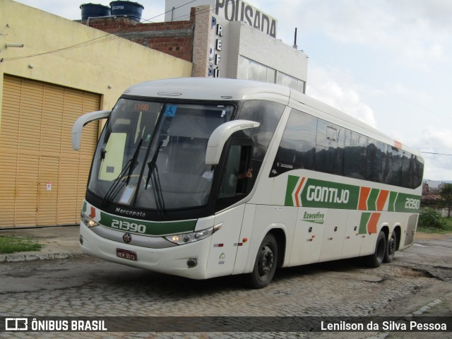 Empresa Gontijo de Transportes 21390 na cidade de Caruaru, Pernambuco, Brasil, por Lenilson da Silva Pessoa. Número da foto: #12388971.
