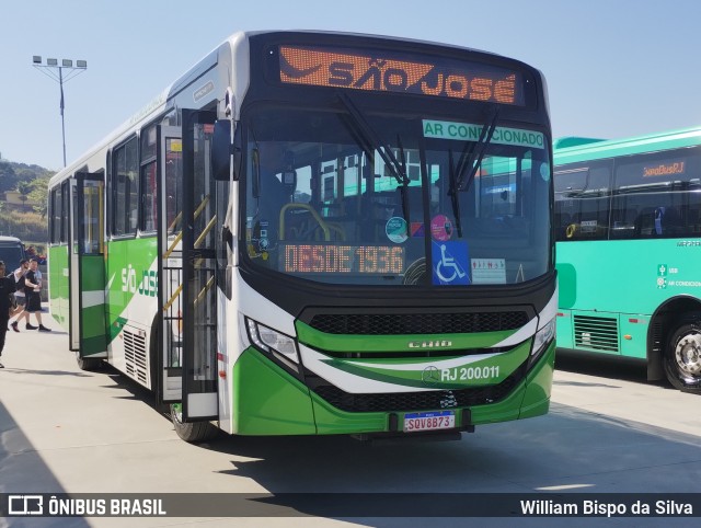 Viação São José RJ 200.011 na cidade de Duque de Caxias, Rio de Janeiro, Brasil, por William Bispo da Silva. Número da foto: #12386944.