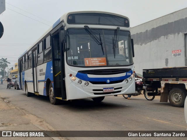 Transvida Transporte Coletivo 2044 na cidade de Ji-Paraná, Rondônia, Brasil, por Gian Lucas  Santana Zardo. Número da foto: #12387107.
