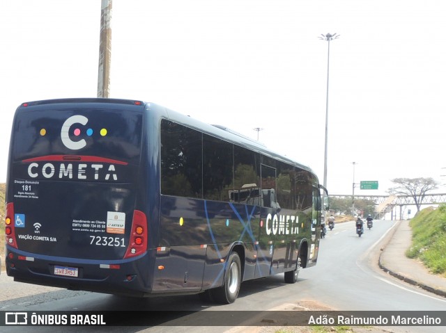 Viação Cometa 723251 na cidade de Belo Horizonte, Minas Gerais, Brasil, por Adão Raimundo Marcelino. Número da foto: #12389427.