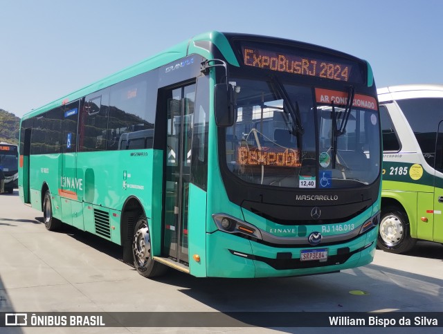 Linave Transportes RJ 146.013 na cidade de Duque de Caxias, Rio de Janeiro, Brasil, por William Bispo da Silva. Número da foto: #12386967.