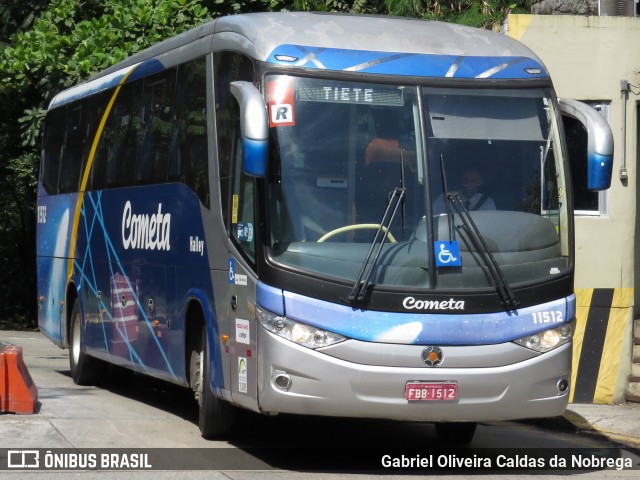 Viação Cometa 11512 na cidade de São Paulo, São Paulo, Brasil, por Gabriel Oliveira Caldas da Nobrega. Número da foto: #12387648.