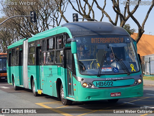 Auto Viação Redentor HB602 na cidade de Curitiba, Paraná, Brasil, por Lucas Weber Calizario. Número da foto: #12388641.