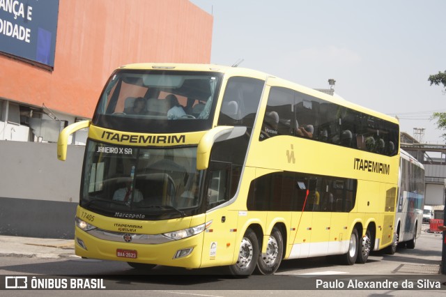 Viação Itapemirim 17405 na cidade de Rio de Janeiro, Rio de Janeiro, Brasil, por Paulo Alexandre da Silva. Número da foto: #12388217.