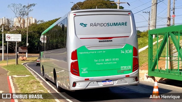 Rápido Sumaré 14308 na cidade de Paulínia, São Paulo, Brasil, por Allan Henrique. Número da foto: #12389884.