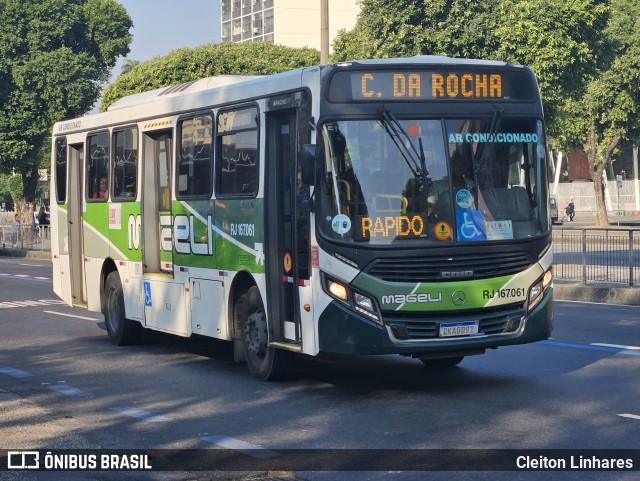 Transportes Mageli RJ 167.061 na cidade de Rio de Janeiro, Rio de Janeiro, Brasil, por Cleiton Linhares. Número da foto: #12389758.