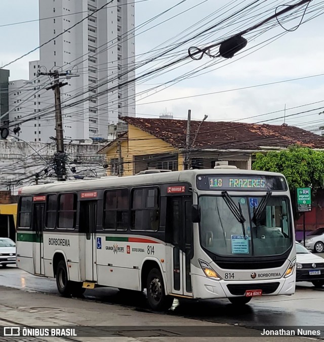 Borborema Imperial Transportes 814 na cidade de Recife, Pernambuco, Brasil, por Jonathan Nunes. Número da foto: #12389802.