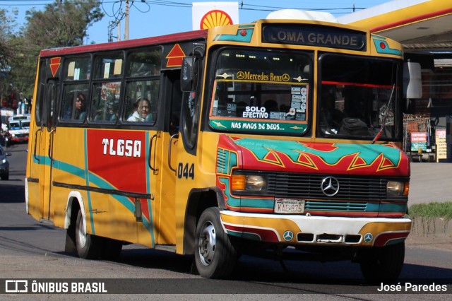 TLGSA - Transporte Loma Grande S.A. - Línea 132 > Transporte LomaGrandense S.A. 044 na cidade de San Lorenzo, Central, Paraguai, por José Paredes. Número da foto: #12391294.
