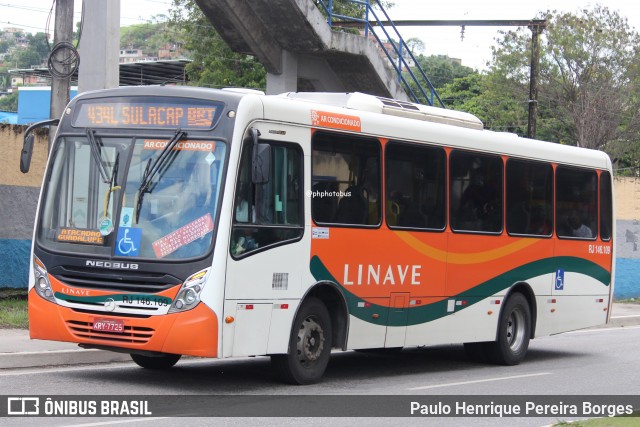 Linave Transportes RJ 146.109 na cidade de Mesquita, Rio de Janeiro, Brasil, por Paulo Henrique Pereira Borges. Número da foto: #12390421.