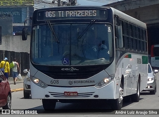 Borborema Imperial Transportes 608 na cidade de Jaboatão dos Guararapes, Pernambuco, Brasil, por André Luiz Araujo Silva. Número da foto: #12390548.