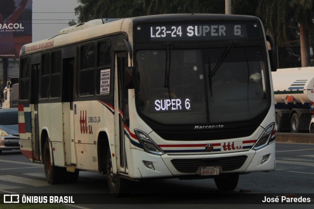 TTL S.A. - Transporte y Turismo Lambaré - Líneas 23-24-31 y 33 1614 na cidade de Mariano Roque Alonso, Central, Paraguai, por José Paredes. Número da foto: #12391520.