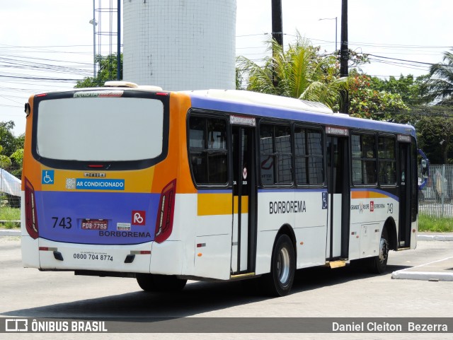 Borborema Imperial Transportes 743 na cidade de Jaboatão dos Guararapes, Pernambuco, Brasil, por Daniel Cleiton  Bezerra. Número da foto: #12390931.