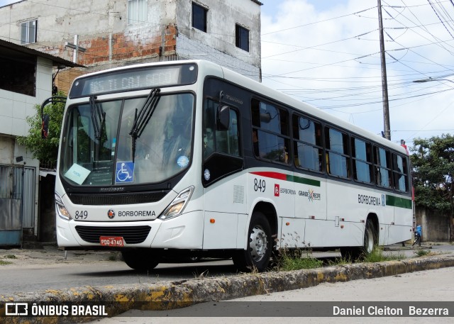 Borborema Imperial Transportes 849 na cidade de Jaboatão dos Guararapes, Pernambuco, Brasil, por Daniel Cleiton  Bezerra. Número da foto: #12390922.